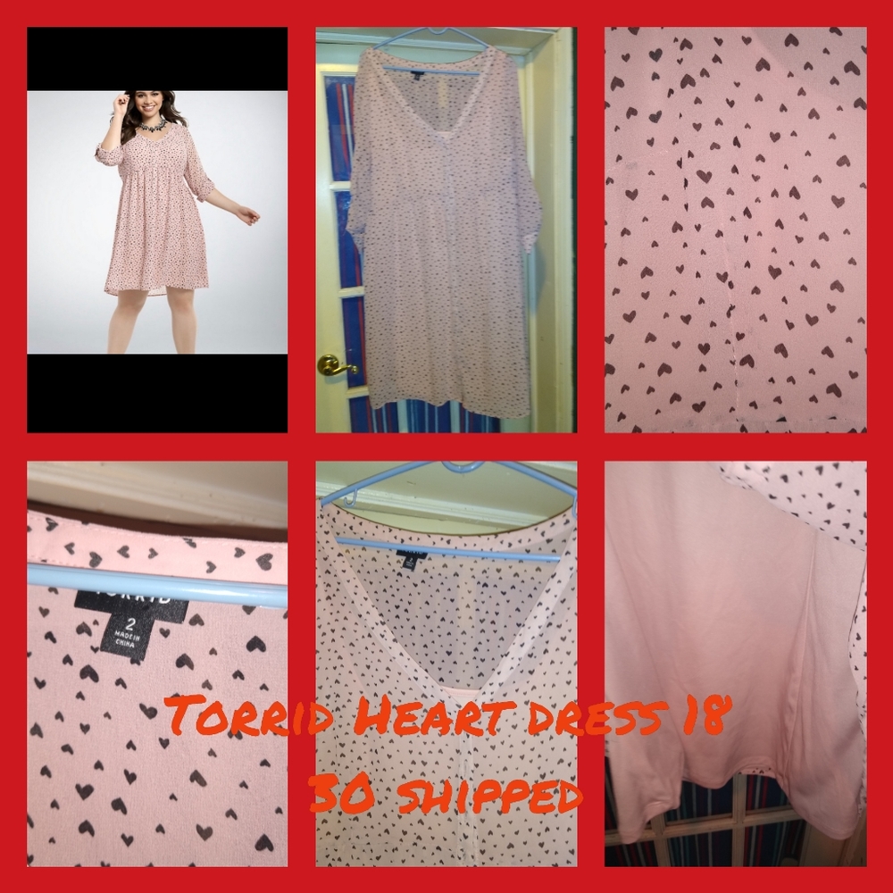 Torrid size 18 heart dress